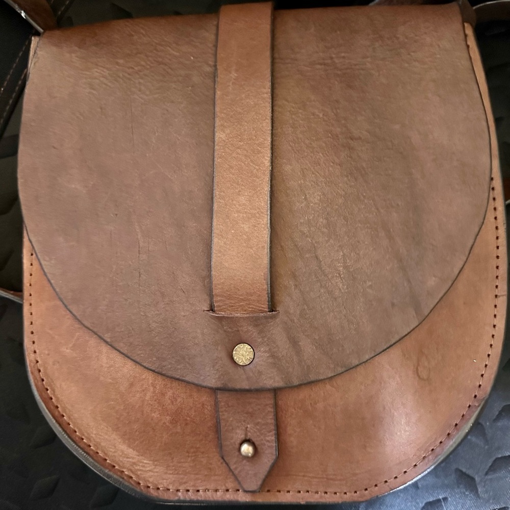 Tribe Alive Leather Saddle Bag